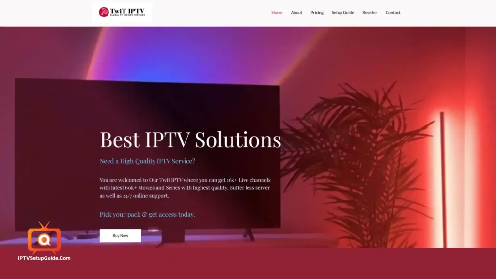 Twit IPTV Homepage