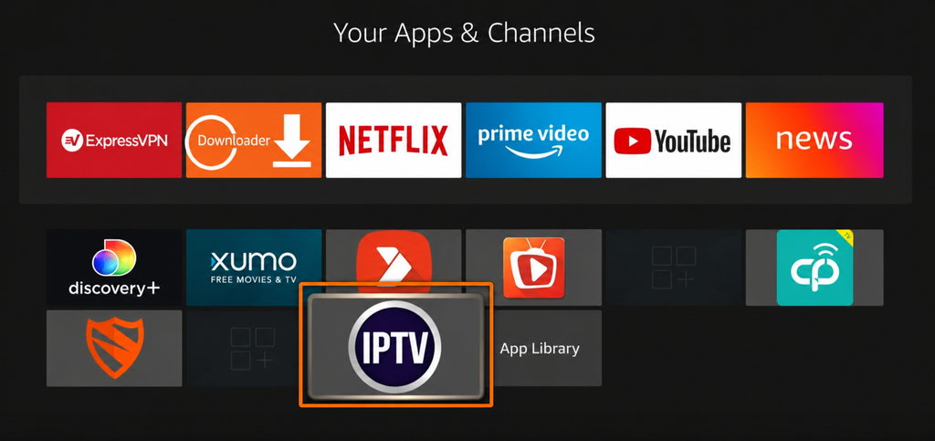Fire TV homescreen