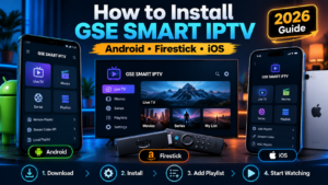 How to Install GSE Smart IPTV on Android, Firestick & iOS