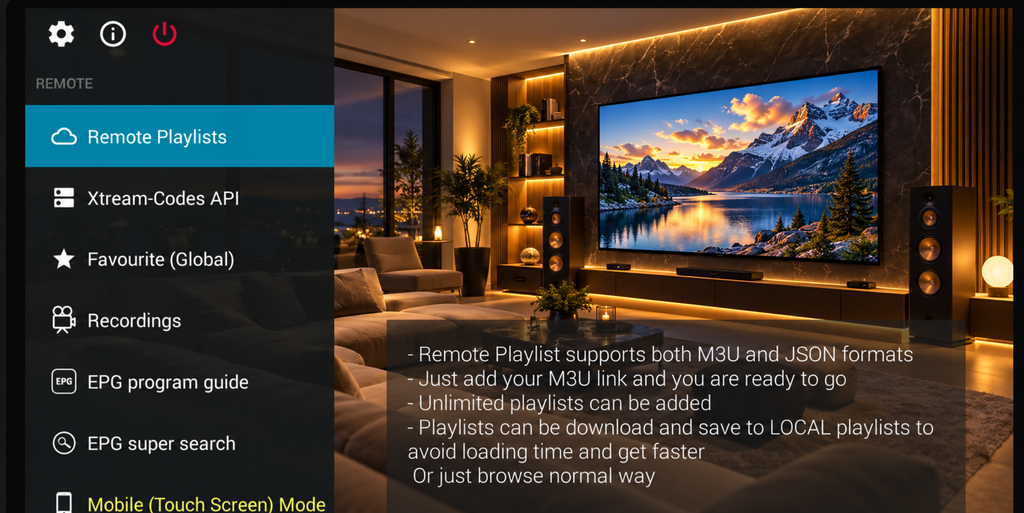 Remote Playlist -- GSE IPTV for Firestick