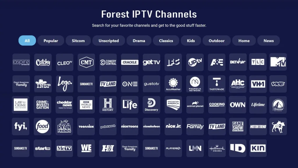 Forest IPTV Channels
