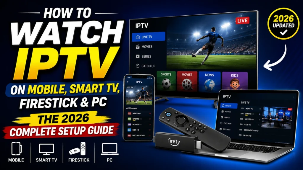 How to Watch IPTV on Mobile, Smart TV, Firestick & PC: The 2026 Complete Setup Guide