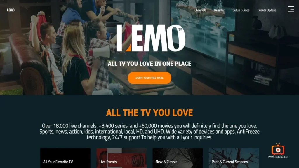 Lemo TV with free trials