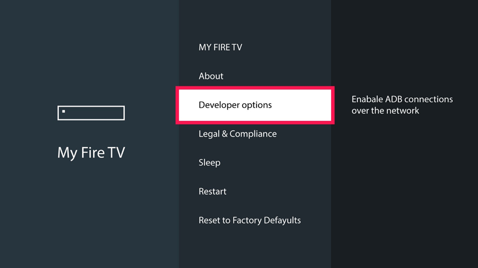 Developer Options on Firestick