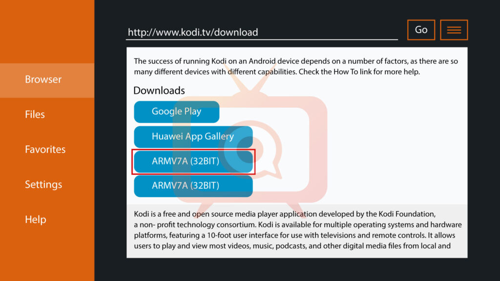 Download Kodi 32BIT