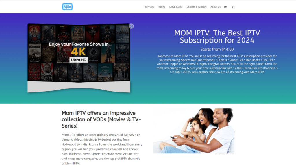 MomIPTV - Homepage