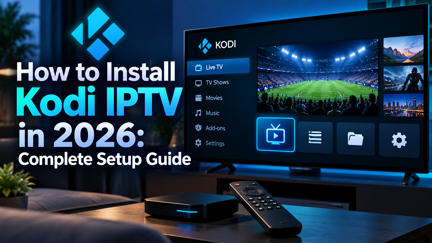 How to Install Kodi IPTV in 2026 Complete Setup Guide