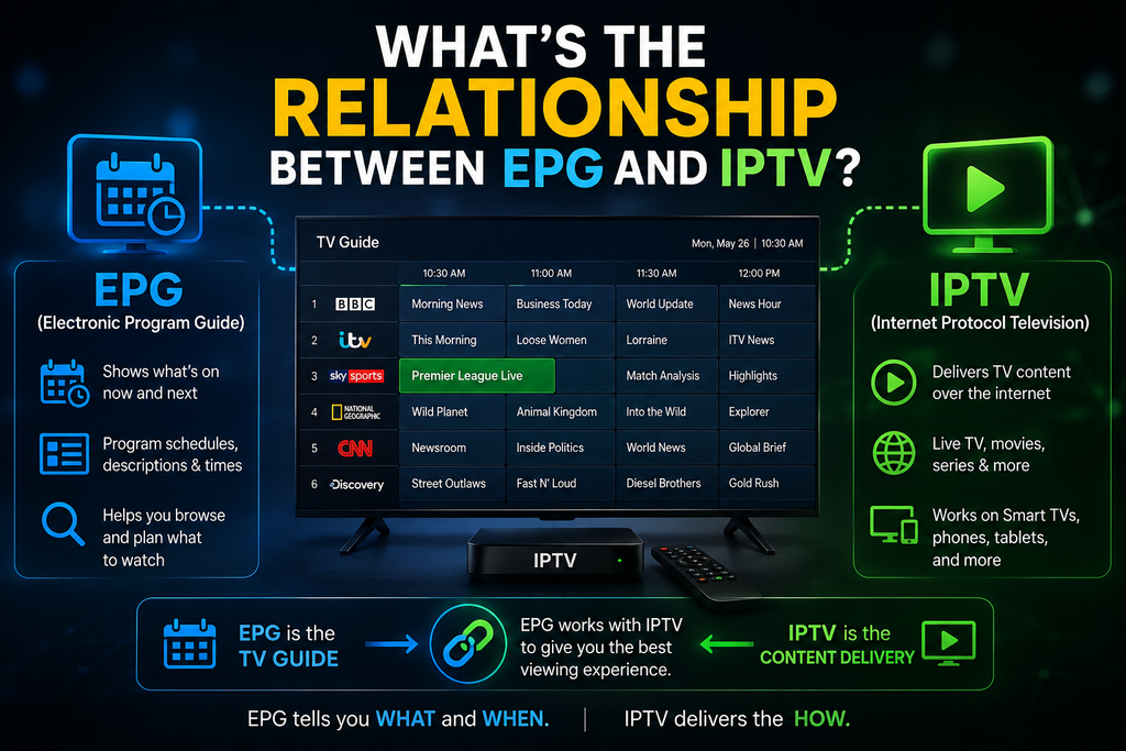 Relationship Between EPG and IPTV What Is EPG in IPTV? Electronic Program Guide Explained