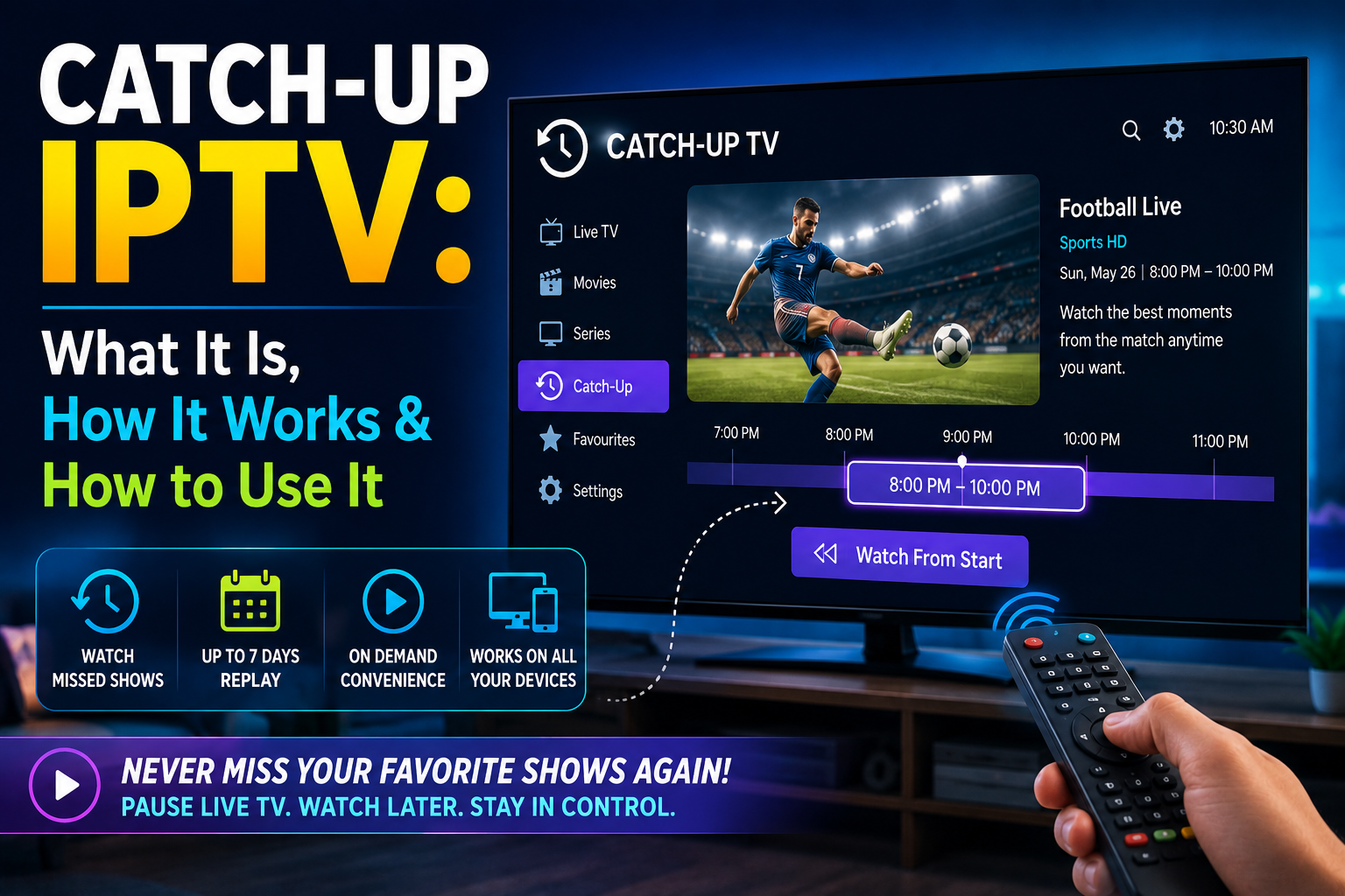 Catch-Up IPTV What It Is, How It Works & How to Use It