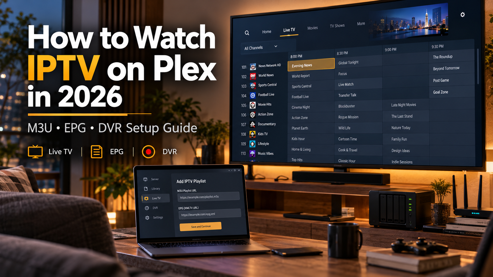 How to Watch IPTV on Plex in 2026 M3U, EPG & DVR Setup Guide
