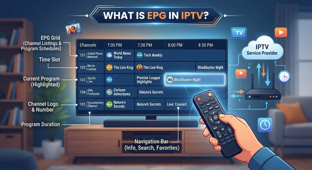 What Is EPG in IPTV What Is EPG in IPTV? Electronic Program Guide Explained